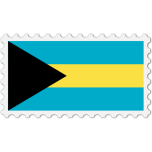 Bahamas Flag Stamp Favicon 