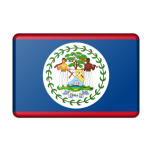 Belize Flag Bevelled Favicon 