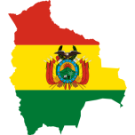 Bolivia Flag Map Favicon 