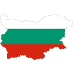 Bulgaria Map Flag With Stroke Favicon 