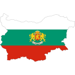 Bulgaria Map Flag With Stroke And Coat Of Arms Favicon 