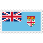 Fiji Flag Stamp Favicon 