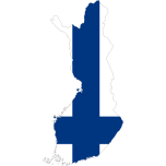 Finland Map Flag With Stroke Favicon 