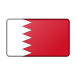 Flag Of Bahrain Bevelled Favicon 