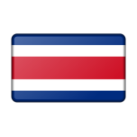 Flag Of Costa Rica Bevelled Favicon 
