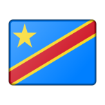 Flag Of Democratic Republic Of The Congo Bevelled Favicon 
