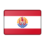 Flag Of French Polynesia Bevelled Favicon 