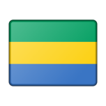 Flag Of Gabon Bevelled Favicon 