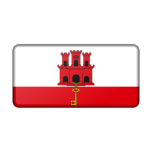 Flag Of Gibraltar Bevelled Favicon 
