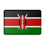 Flag Of Kenya Bevelled Favicon 