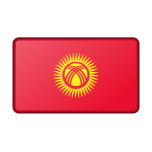 Flag Of Kyrgyzstan Bevelled Favicon 