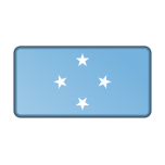 Flag Of Micronesia Bevelled Favicon 