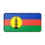 Flag Of New Caledonia Bevelled Favicon 