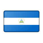 Flag Of Nicaragua Bevelled Favicon 