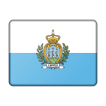 Flag Of San Marino Bevelled Favicon 