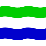 Flag Of Sierra Leone Wave Favicon 