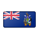 Flag Of The South Georgia And South Sandwich Islands Bevelled Favicon 