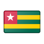 Flag Of Togo Bevelled Favicon 