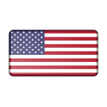 Flag Of Usa Bevelled Favicon 