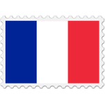 France Flag Stamp Favicon 