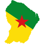 French Guiana Map Flag Favicon 