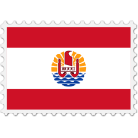 French Polynesia Flag Stamp Favicon 