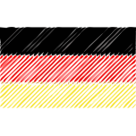 German Flag Linear Favicon 