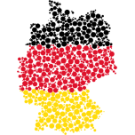 Germany Map Flag Circles Favicon 