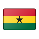 Ghana Flag Bevelled Favicon 