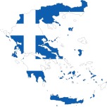 Greece Map Flag With Stroke Favicon 
