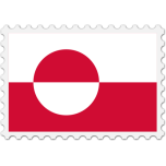 Greenland Flag Stamp Favicon 