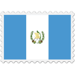 Guatemala Flag Stamp Favicon 
