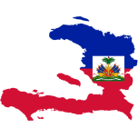 Haiti Map Flag Favicon 