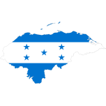 Honduras Map Flag Favicon 