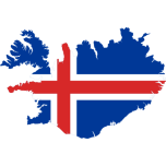 Iceland Flag Map Favicon 