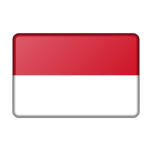 Indonesia Flag Bevelled Favicon 