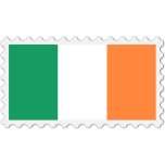 Ireland Flag Stamp Favicon 