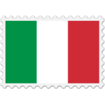 Italy Flag Stamp Favicon 