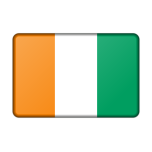 Ivory Coast Flag Bevelled Favicon 