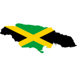 Jamaica Map Flag Favicon 