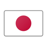 Japan Flag Bevelled Favicon 