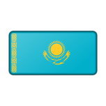Kazakhstan Flag Bevelled Favicon 