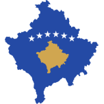 Kosovo Map Flag Favicon 