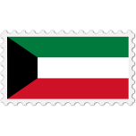 Kuwait Flag Stamp Favicon 
