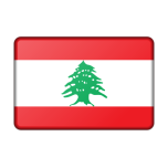 Lebanon Flag Bevelled Favicon 
