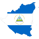 Nicaragua Map Flag Favicon 