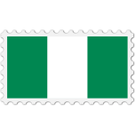 Nigeria Flag Stamp Favicon 