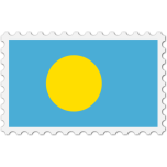 Palau Flag Stamp Favicon 