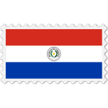 Paraguay Flag Stamp Favicon 