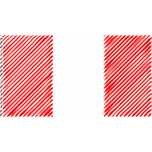 Peru Flag Linear Favicon 